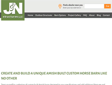 Tablet Screenshot of jandnstructures.com